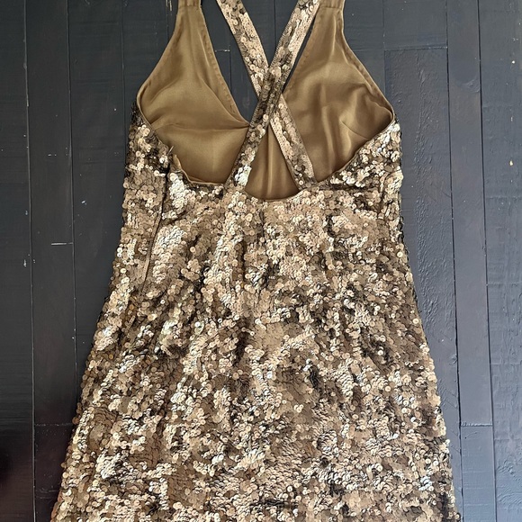 French Connection Sequined Mini - Size 10 - Picture 2 of 5